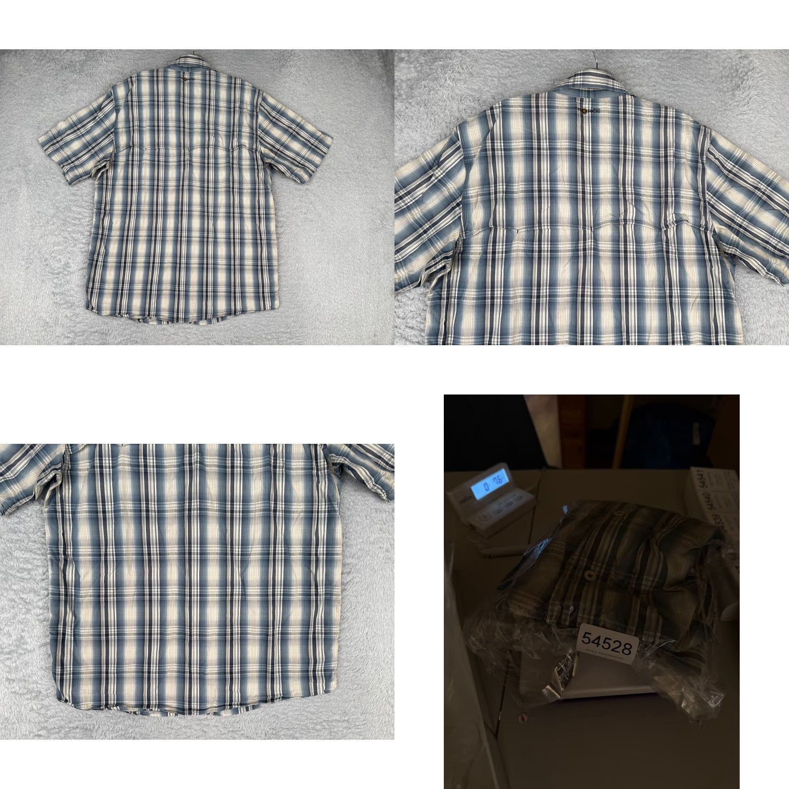 Carhartt Carhartt Shirt Men M Blue Plaid Cotton Button Up Short Sleeve Vented Casual Workwear All Seasons Pockets Button-Up Mens Regular Shirt Size US M / EU 48-50 / 2 - 9 Thumbnail