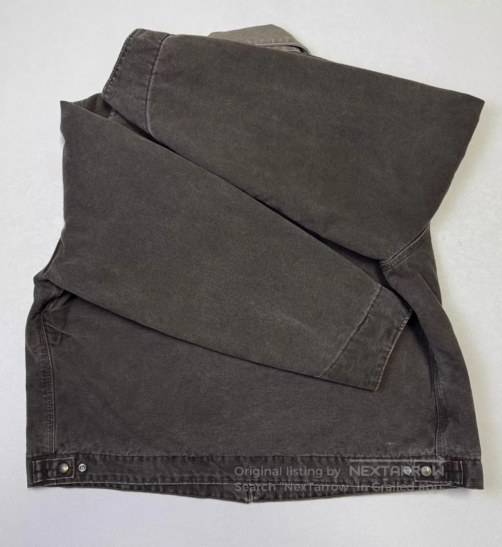 Carhartt Brown Work Jacket with Zipper and Chest Pocket. Size US XXL / EU 58 / 5 - 6 Thumbnail