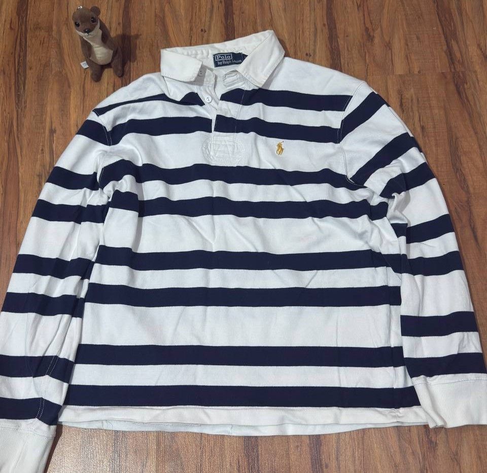 Polo Ralph Lauren × Ralph Lauren 90’s Vintage Polo Ralph Lauren Rugby Longsleeve Size US L / EU 52-54 / 3 - 1 Thumbnail