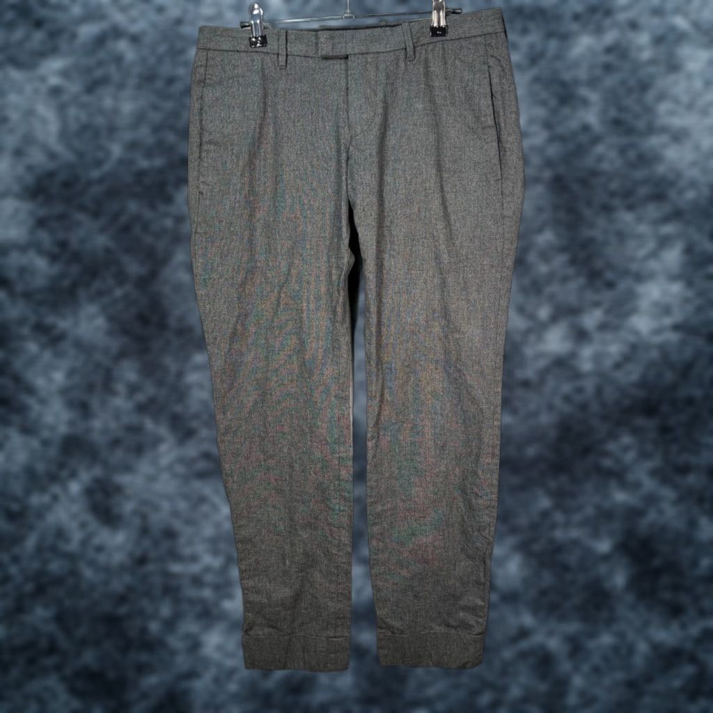 DRYKORN Drykorn Gray Wool Blend Tailored Pants Mens Size 46 Dress Pants Slim Tapered Flat Front 30in Inseam Modern Mens Clothing Size US 30 / EU 46 - 1 Thumbnail