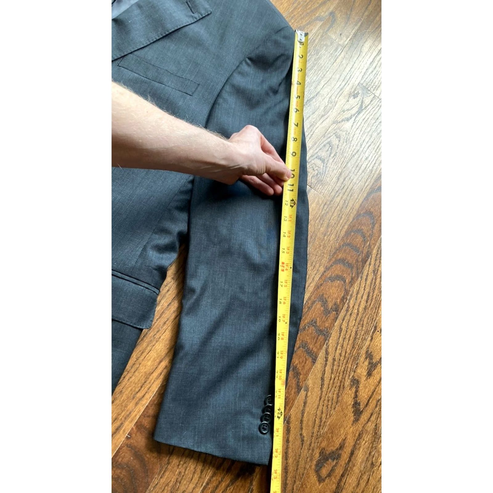 Peter Millar Peter Millar Blazer Mens 46 Tall Gray Wool 2 Button Sports Coat Size 46R - 3 Thumbnail