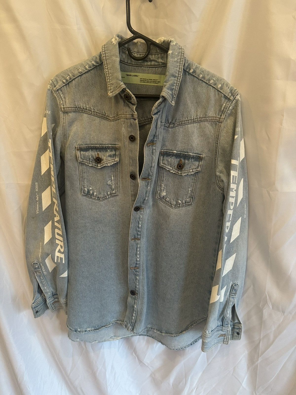 Off-White Off-White Denim Shirt Size US M / EU 48-50 / 2 - 5 Thumbnail