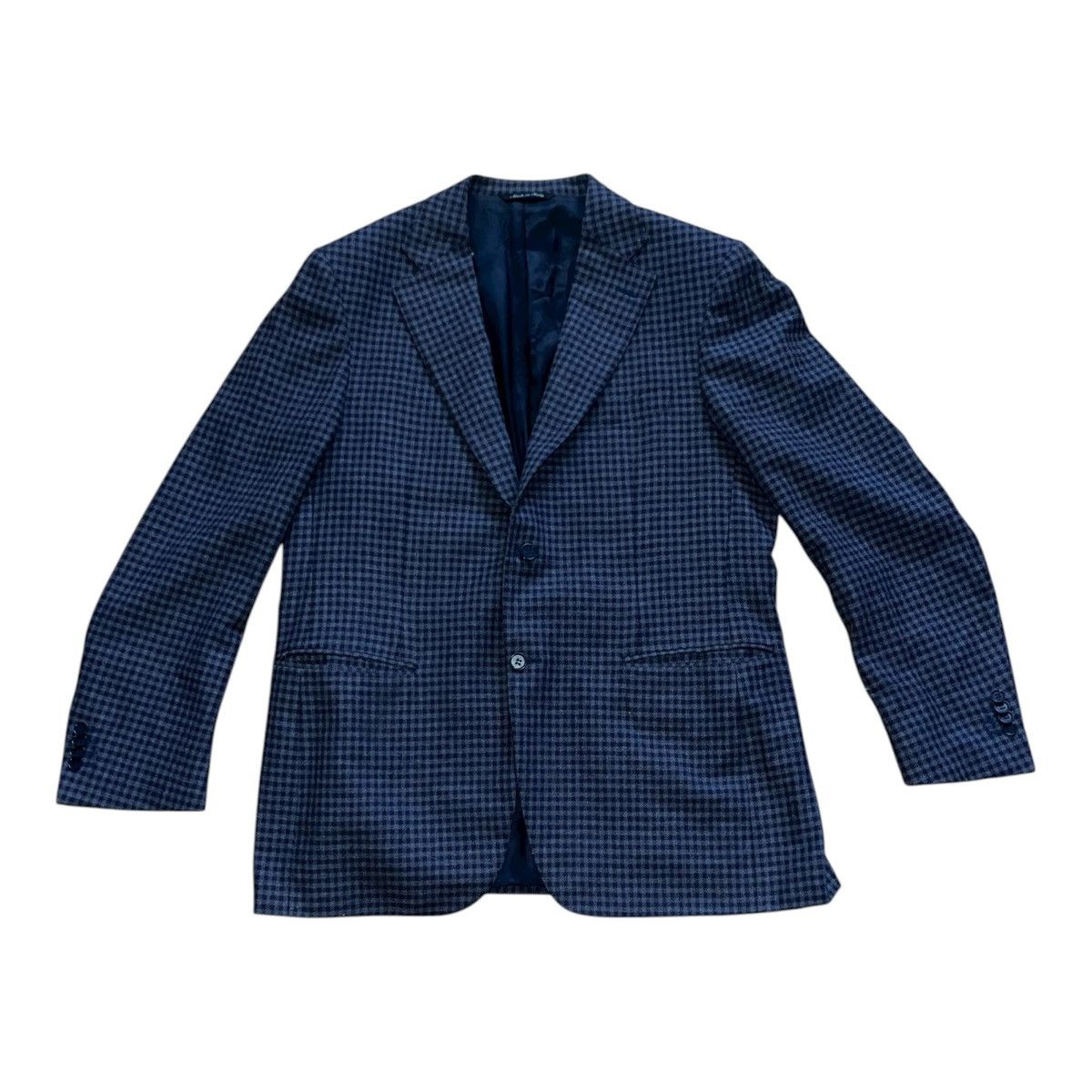Canali CANALI Harry Rosen L 15280 100% Wool Check Jacket Size 54R Size US L / EU 52-54 / 3 - 5 Thumbnail