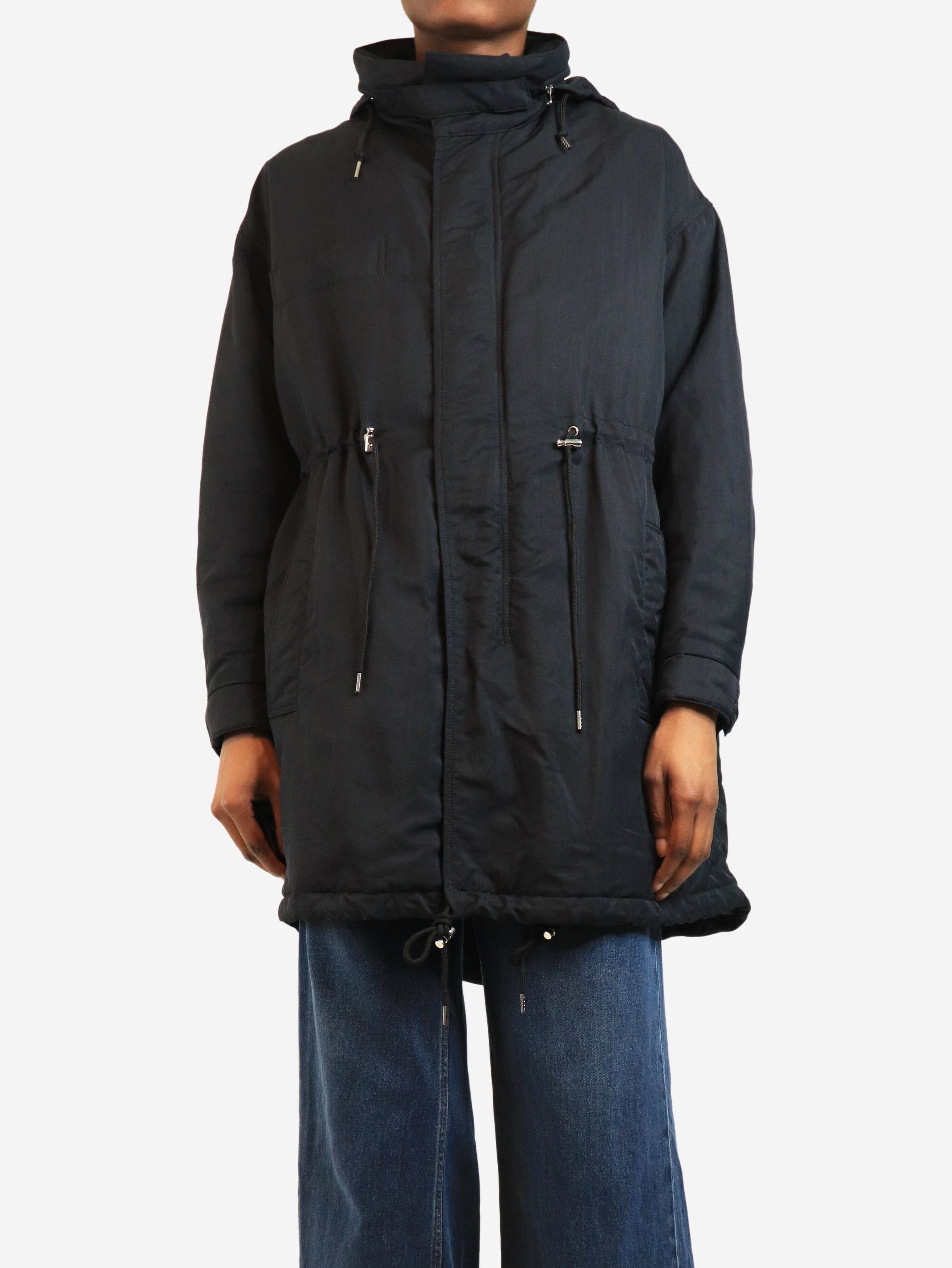 MCQ Navy hooded nylon parka - UK 6 Size XS / US 0-2 / IT 36-38 - 1 Thumbnail