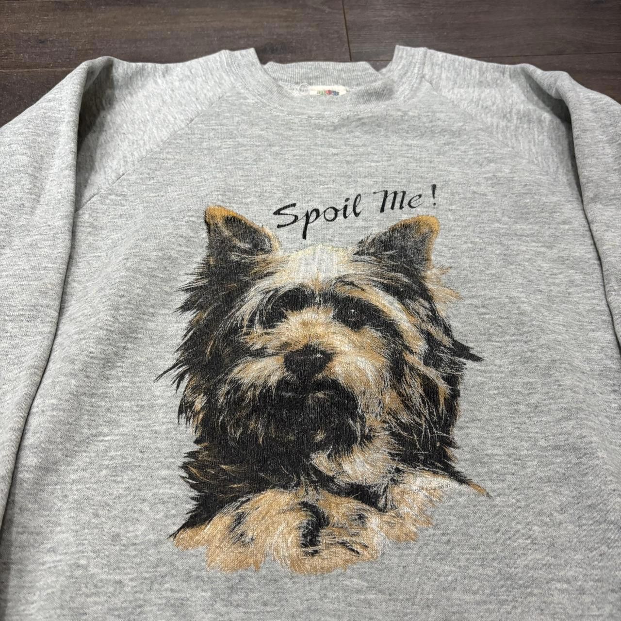 Designer vintage spoil me dog crewneck sweatshirt 90s M/L Size US M / EU 48-50 / 2 - 2 Thumbnail