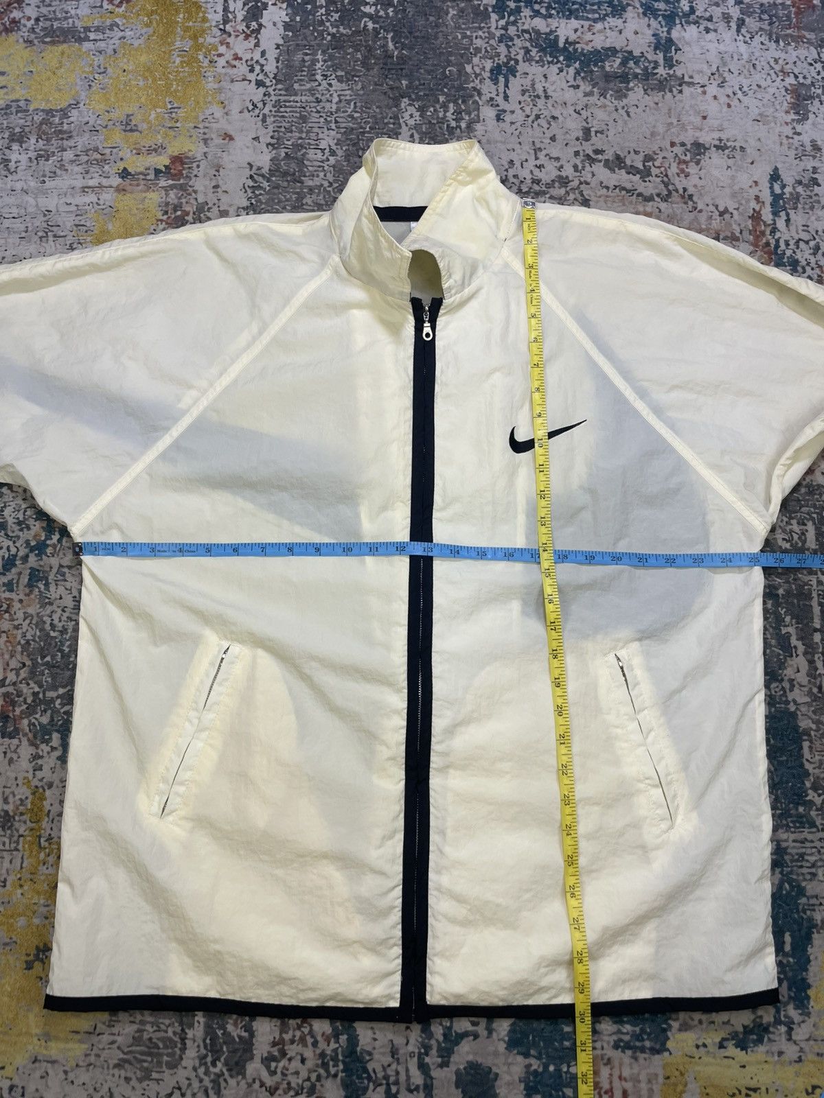 Nike Vtg 90s Nike Big Swoosh Nylon Windbreaker Jacket Size US XL / EU 56 / 4 - 13 Thumbnail