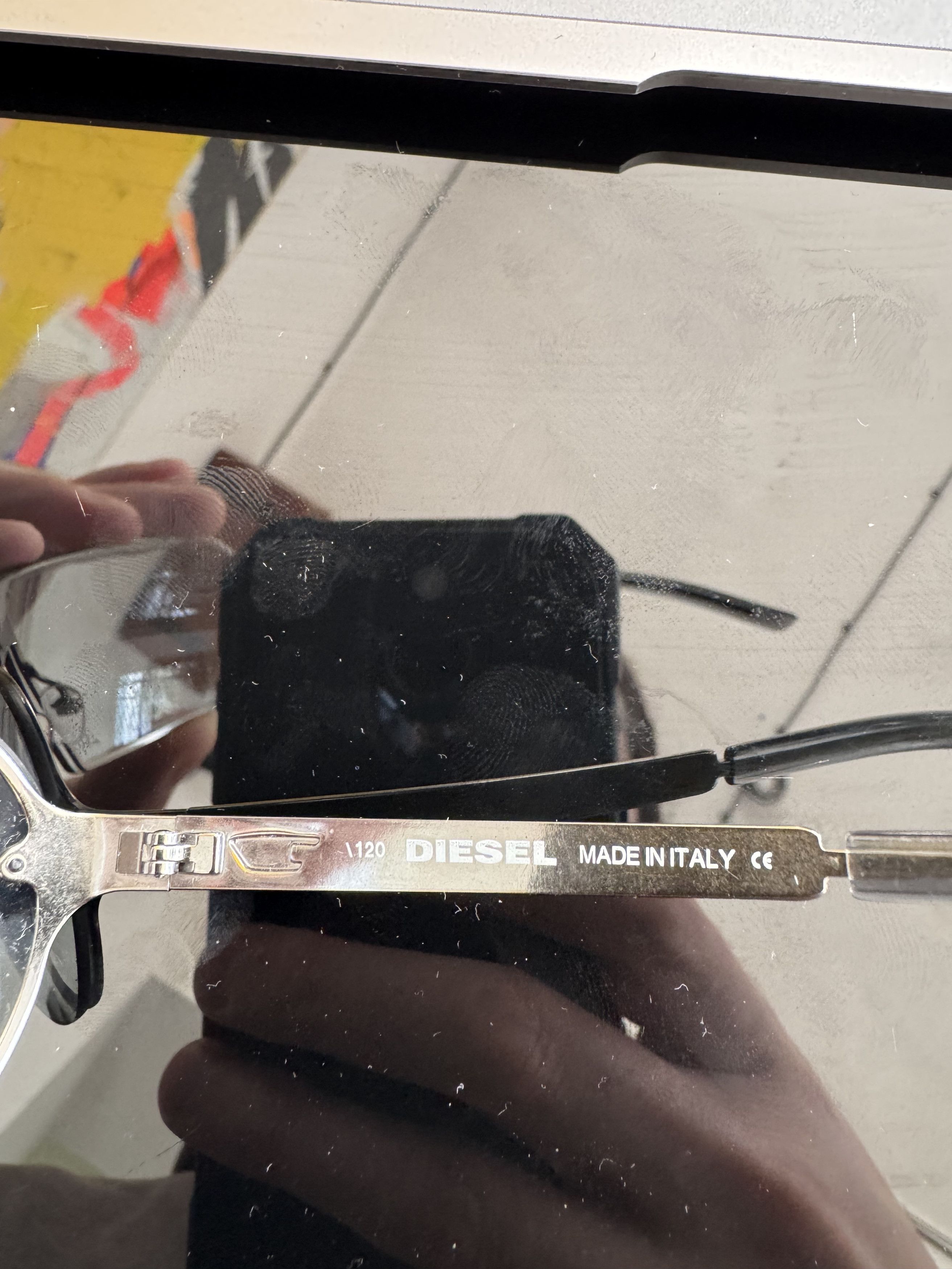 Diesel Diesel '90s Blue Transparent Rimless Sunglasses Size ONE SIZE - 4 Thumbnail