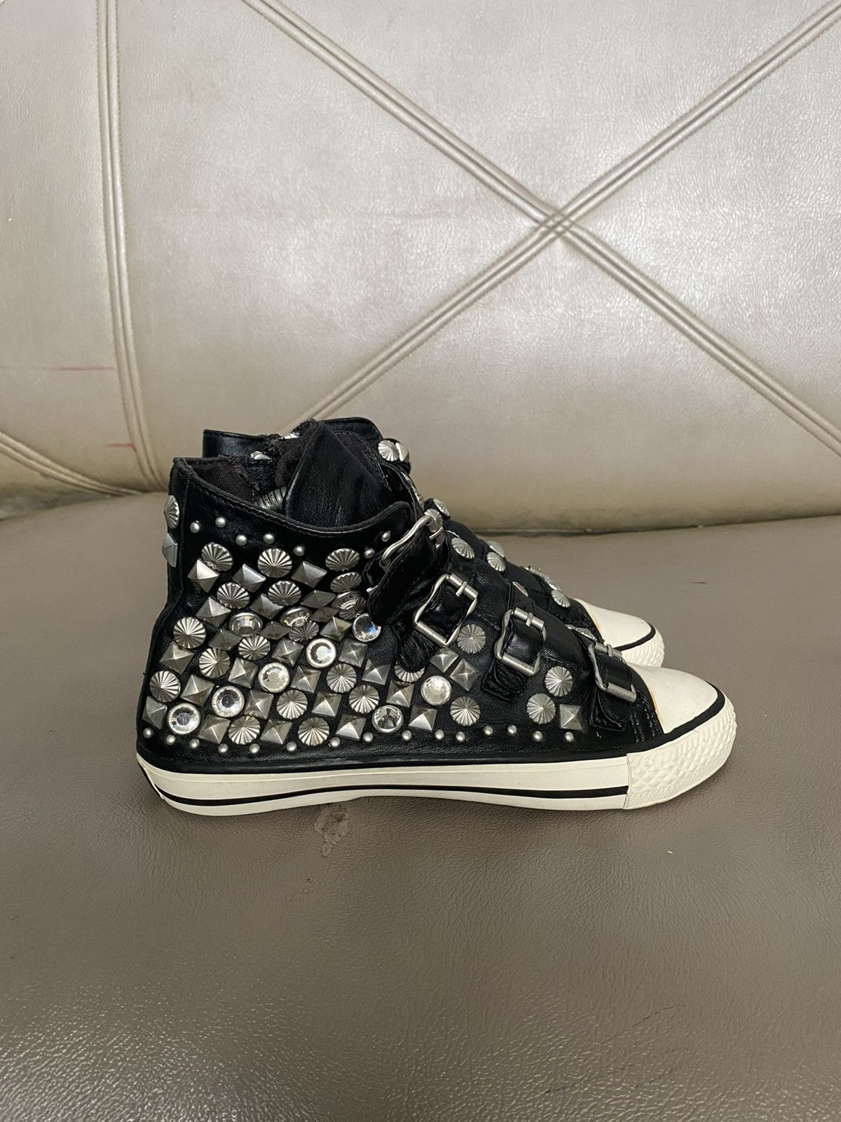 If Six Was Nine ASH Studded leather high top sneakers Size US 7 / IT 37 - 5 Thumbnail