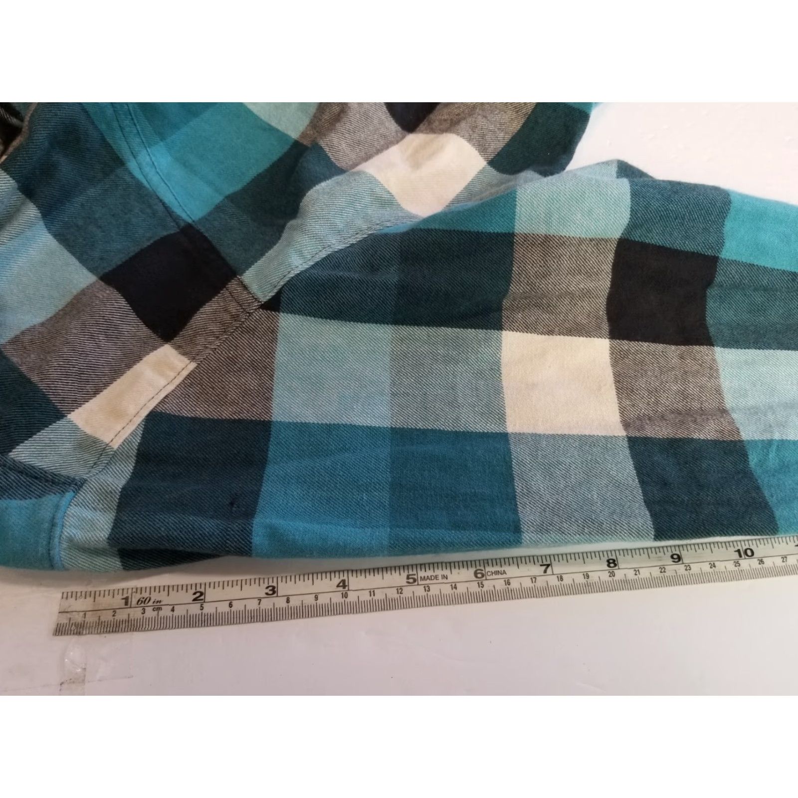 ASCENO Ascend Flannel Shirt Mens Large Blue Plaid Logo Button Up Long Sleeve Size US L / EU 52-54 / 3 - 7 Thumbnail