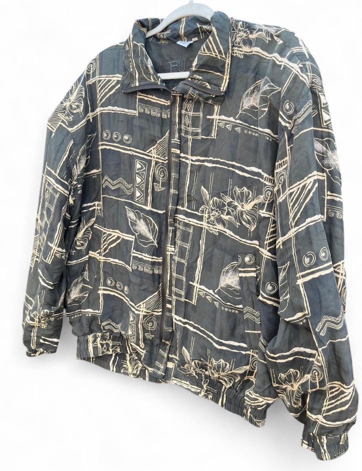 Other Vintage Fu Da International 100% Silk Bomber Jacket Size US L / EU 52-54 / 3 - 5 Thumbnail