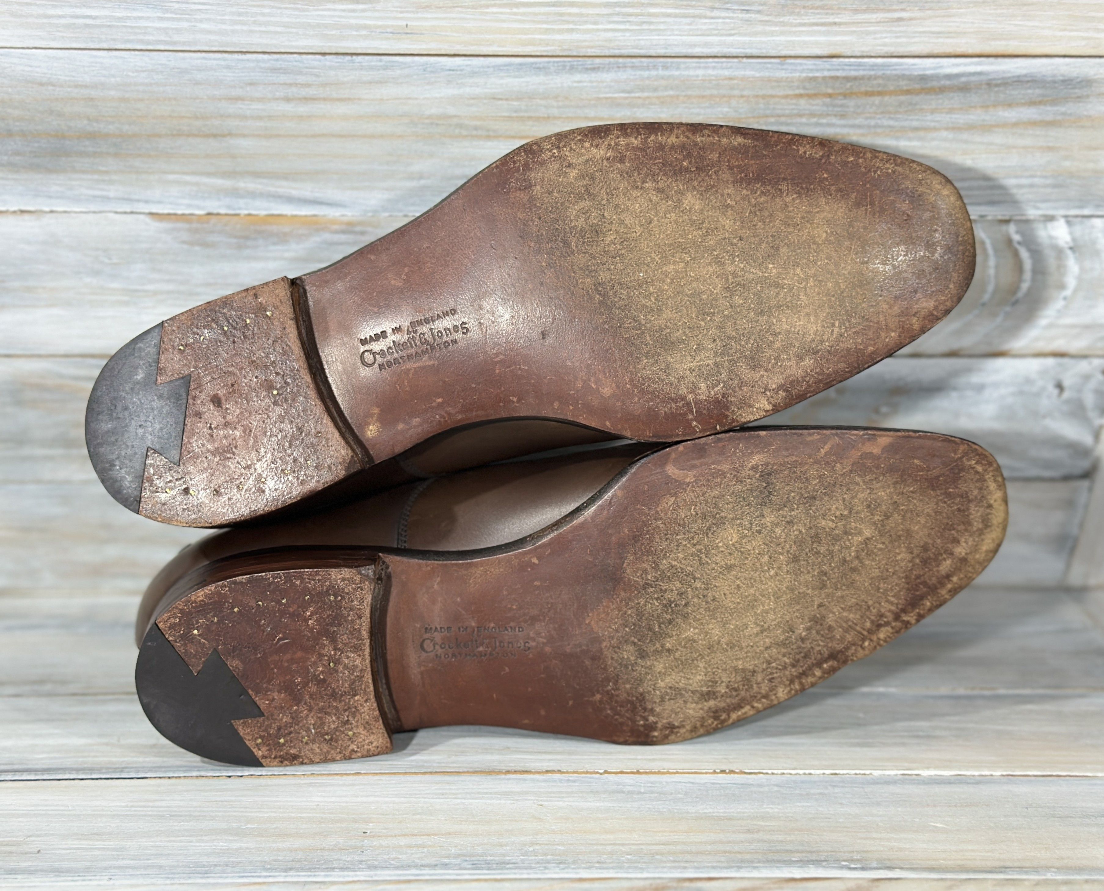 Crockett & Jones CROCKETT & JONES Audley Oxford Calf Leather Made In England Size US 9.5 / EU 42-43 - 25 Thumbnail