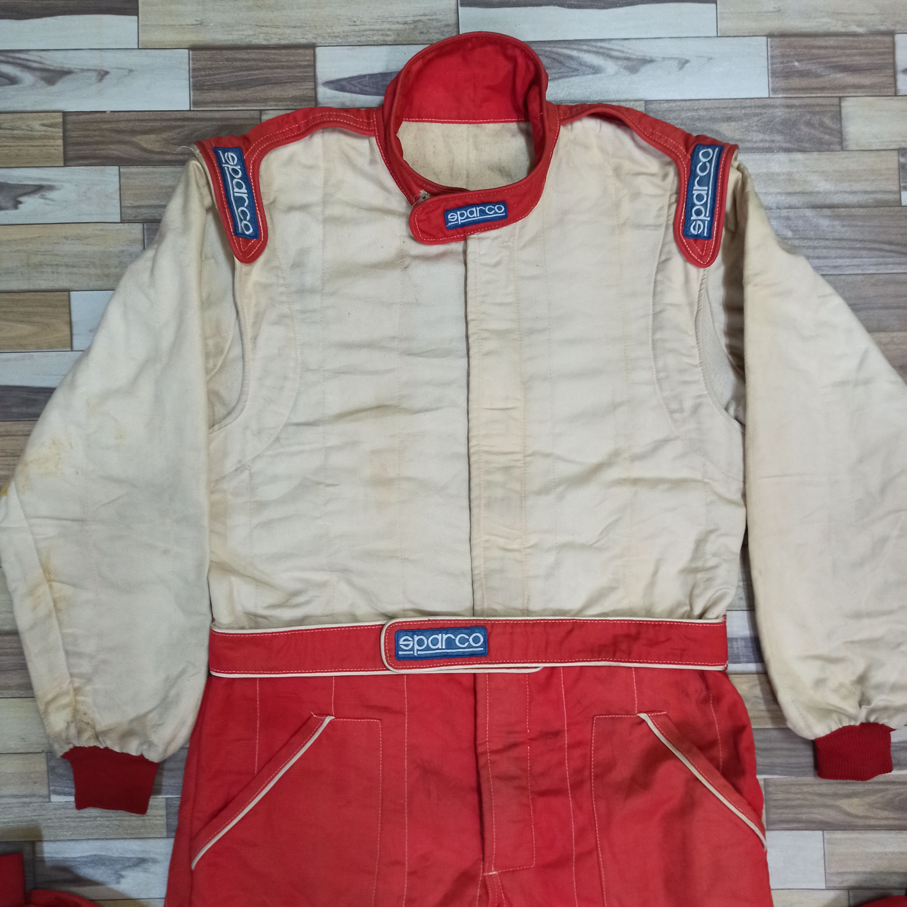 Vintage RARE SPARCO RACING OVERALL SUIT SPRINT MADE IN EUROPE Size US 42 / EU 58 - 1 Thumbnail