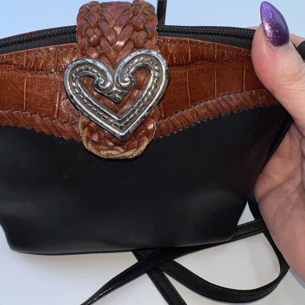 Brighton Brighton Vintage Crossbody Bag with Braided Leather (see pics and description ) Size ONE SIZE - 5 Thumbnail