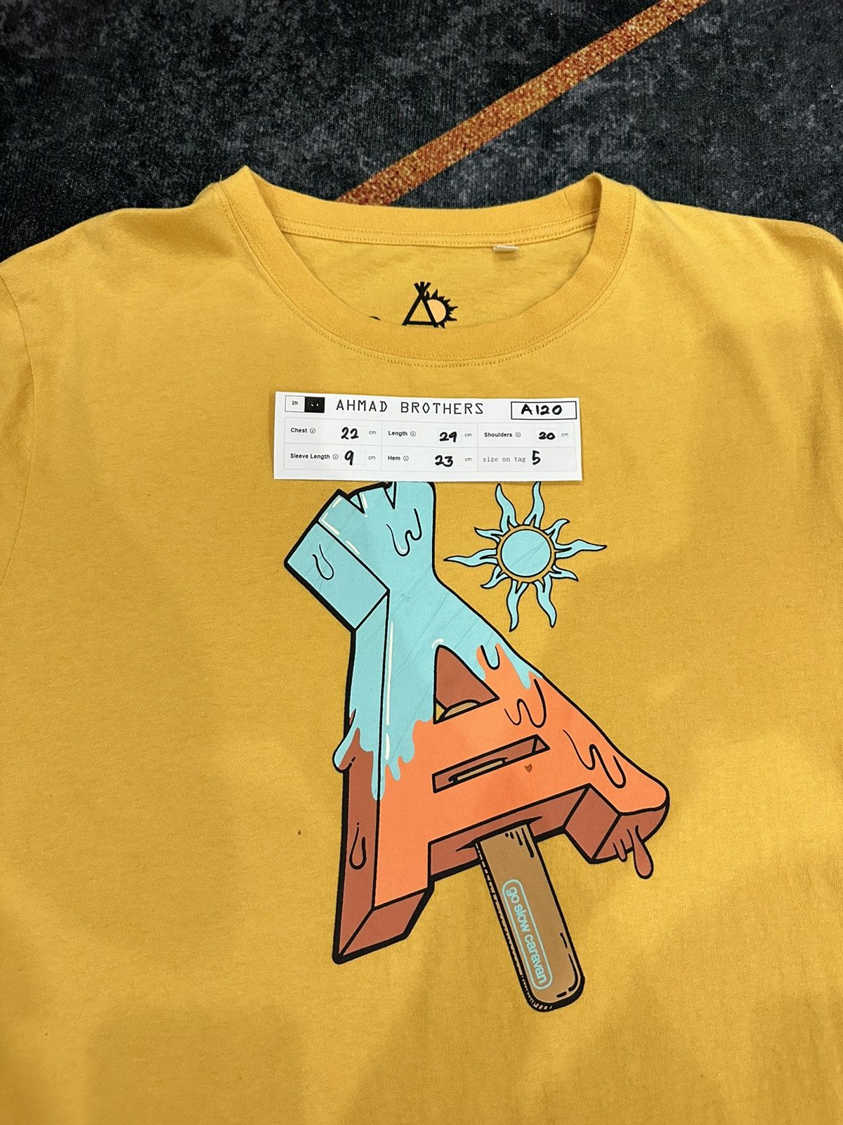 go slow caravan Go Slow Caravan Icecream Printed Tshirt A120 Size US M / EU 48-50 / 2 - 11 Thumbnail