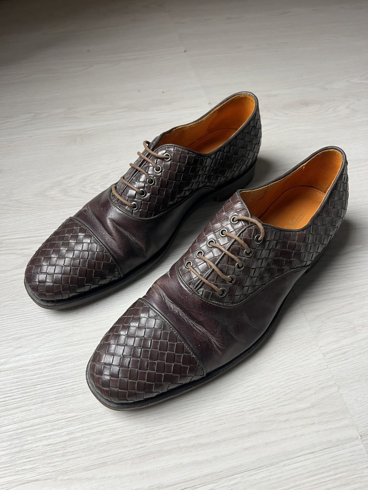 Bottega Veneta Bottega Veneta Brown Leather Shoes Size US 9 / EU 42 - 1 Thumbnail