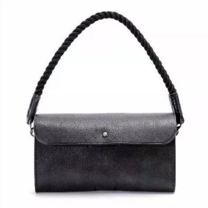 Porter Classic Black Leather Handbag with Rope Handle Size ONE SIZE - 1 Thumbnail