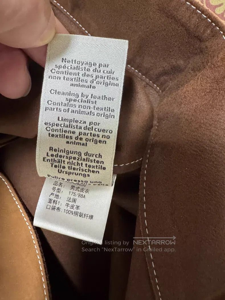 Hermes Hermes Cowhide Leather Jacket, Calfskin Leather Short-slee Size US M / EU 48-50 / 2 - 5 Thumbnail