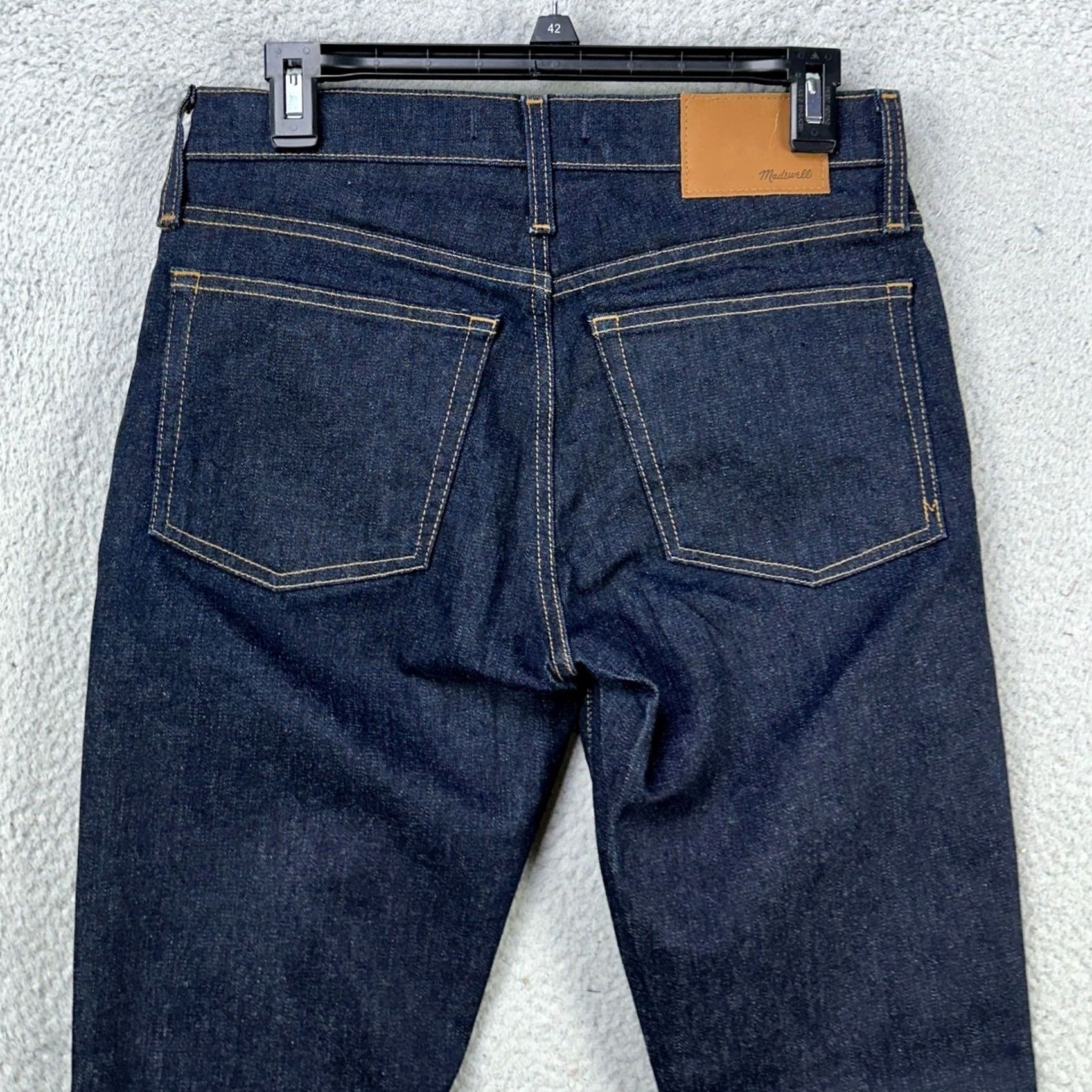 Madewell VINTAGE Madewell Mens Skinny Jeans 30X32 Blue Dark Washed Slim Fit Stretch Denim NEW Size US 30 / EU 46 - 4 Thumbnail
