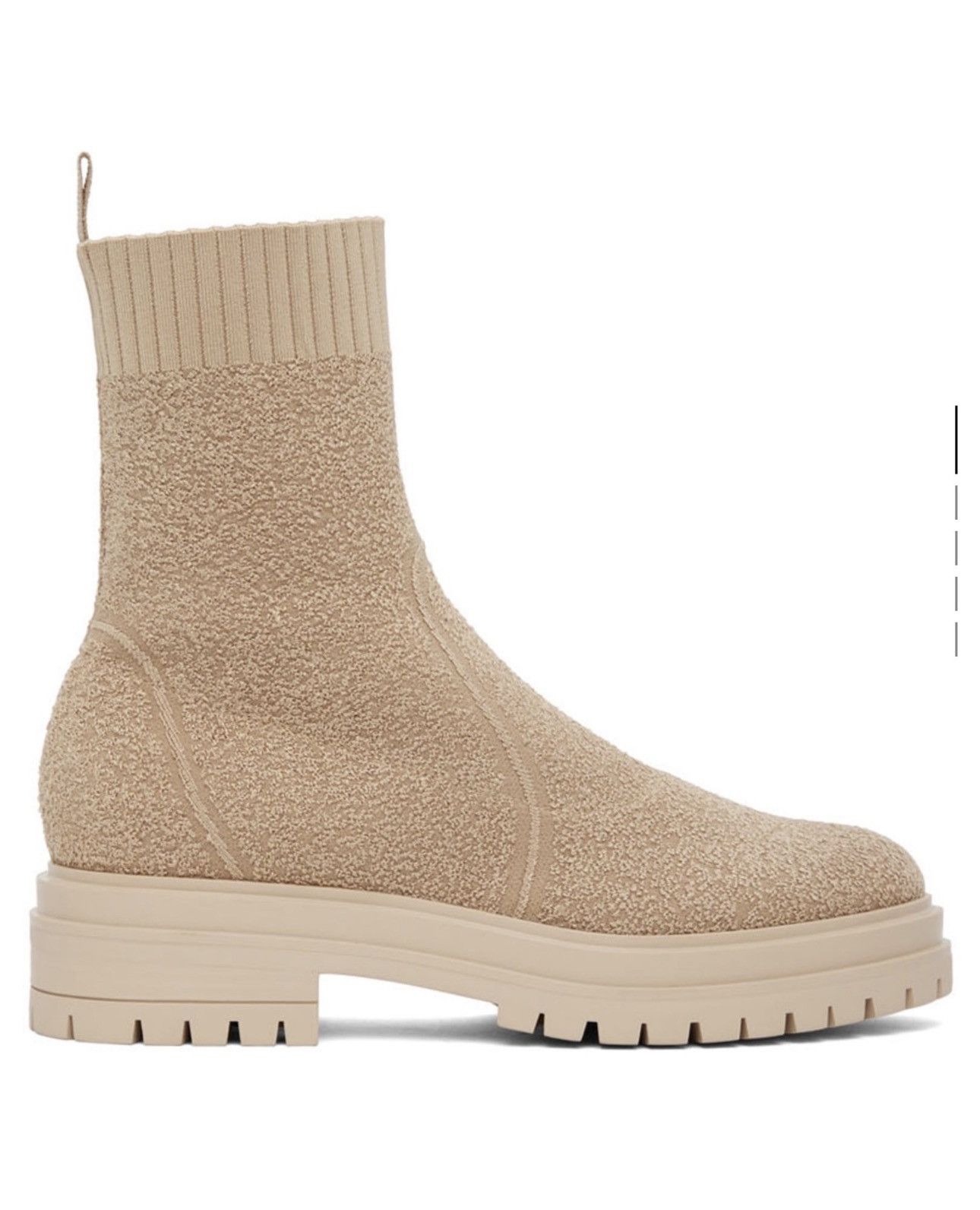 Gianvito Rossi GIANVITO ROSSI Beige Torrance Sock Boots Size US 8.5 / IT 38.5 - 2 Thumbnail