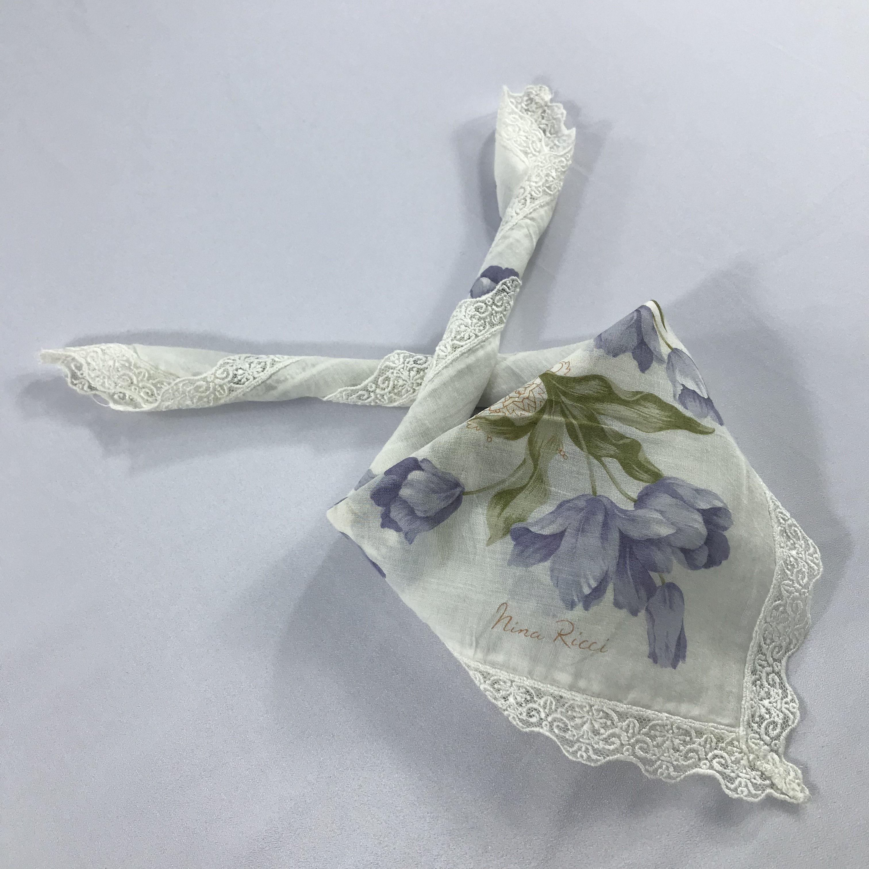 Nina Ricci × Vintage Nina Ricci Bandana / Handkerchief / Neckerchief - S2445 Size ONE SIZE - 4 Thumbnail