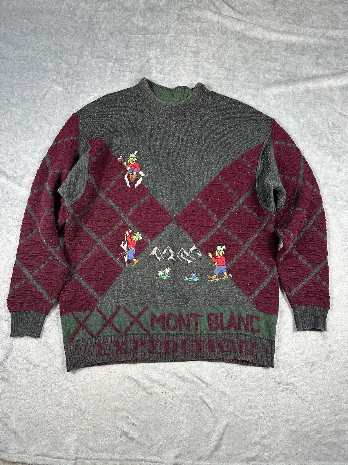 Carlo Colucci × Vintage Vintage sweater Carlo Colluci Mont Blanc 80s Size US XXL / EU 58 / 5 - 1 Thumbnail