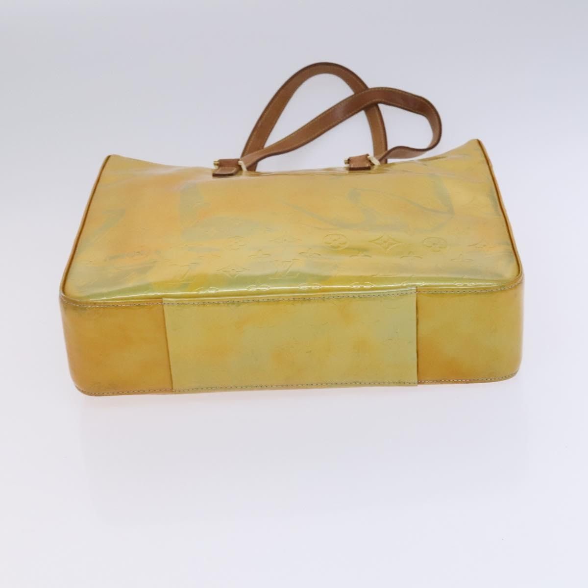 Louis Vuitton LOUIS VUITTON Monogram Vernis Columbus Tote Bag Gris M91028 Size ONE SIZE - 5 Thumbnail