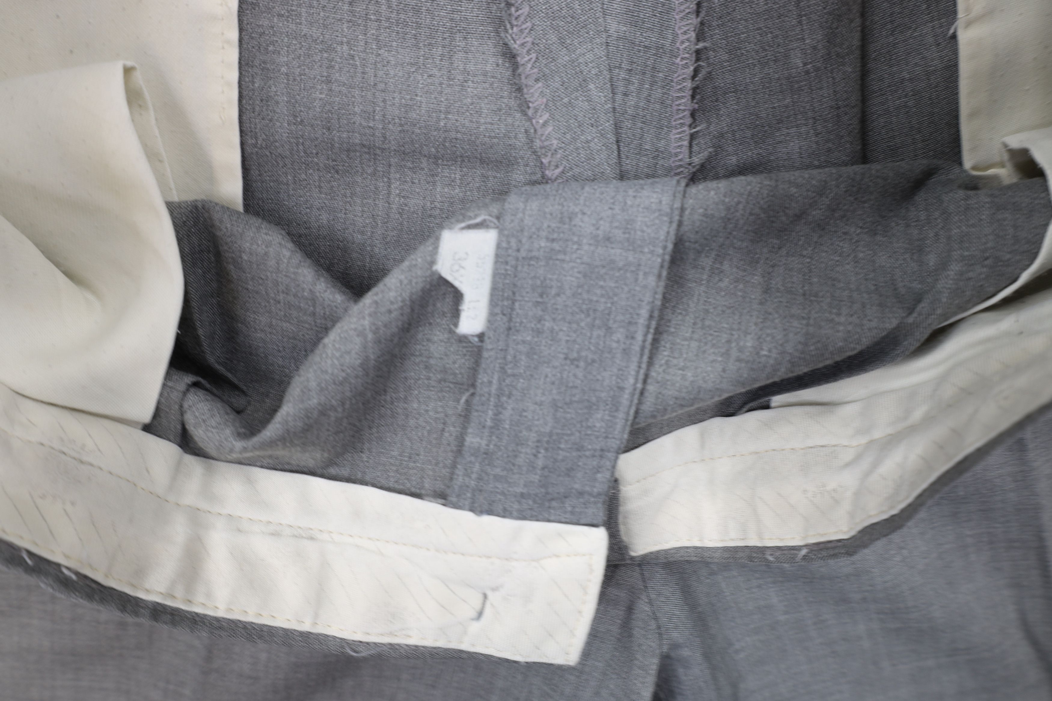 Vintage Vintage 70s Streetwear Chambray Pleated Chino Pants Gray Size US 34 / EU 50 - 6 Thumbnail