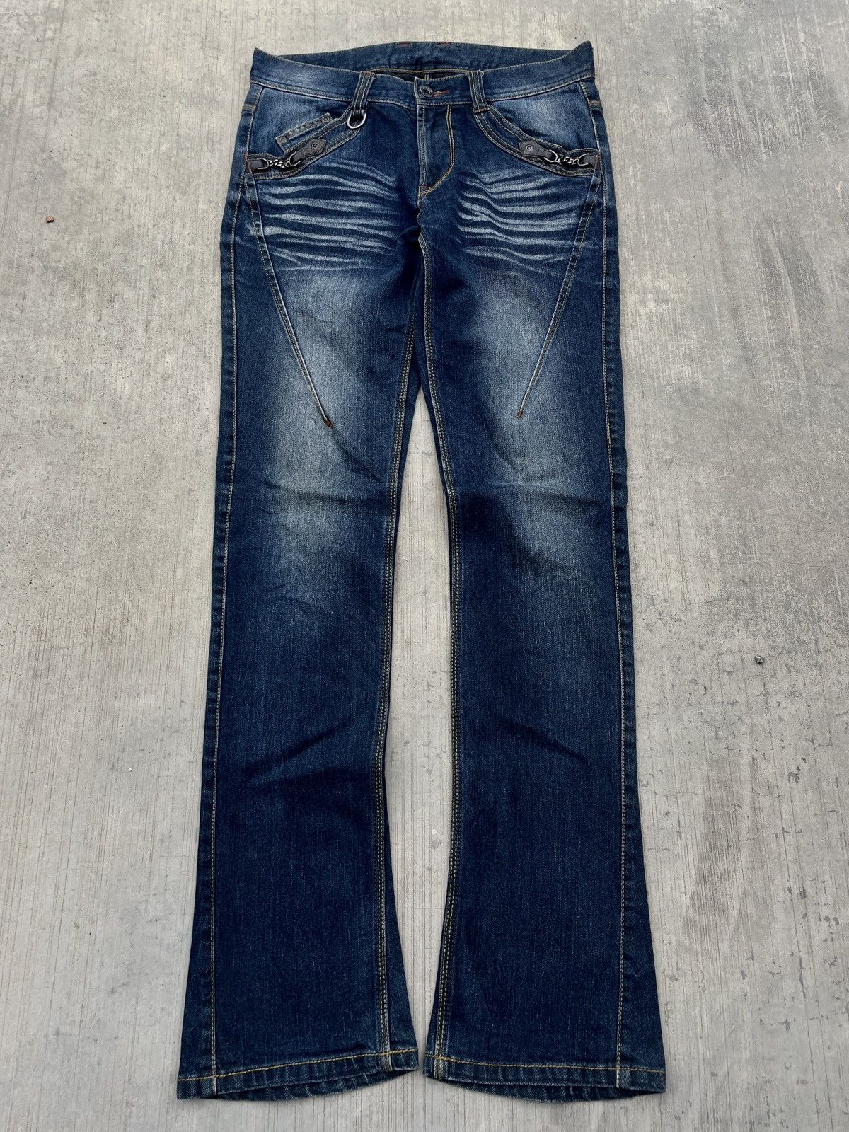Japanese Brand 2000s JAPANESE BRAND HIDEWAYS NICOLE WHISKER FLARE Size US 29 - 1 Thumbnail