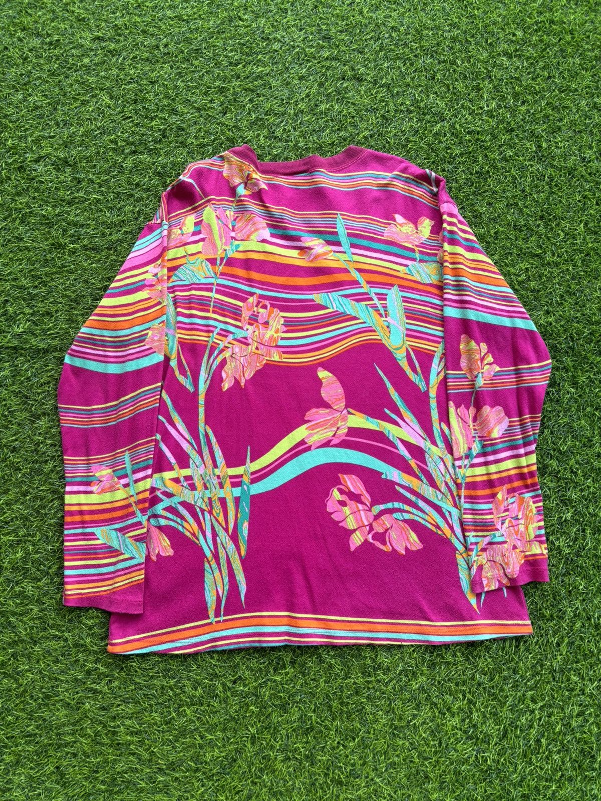 Kenzo Vtg Kenzo Art Floral Full Print Longsleeve Size M / US 6-8 / IT 42-44 - 4 Thumbnail