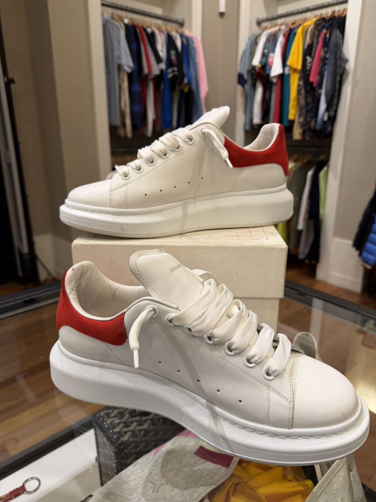 Alexander McQueen Alexander McQueen Oversized Sneaker - Lust Red Heel Size US 10.5 / EU 43-44 - 2 Thumbnail