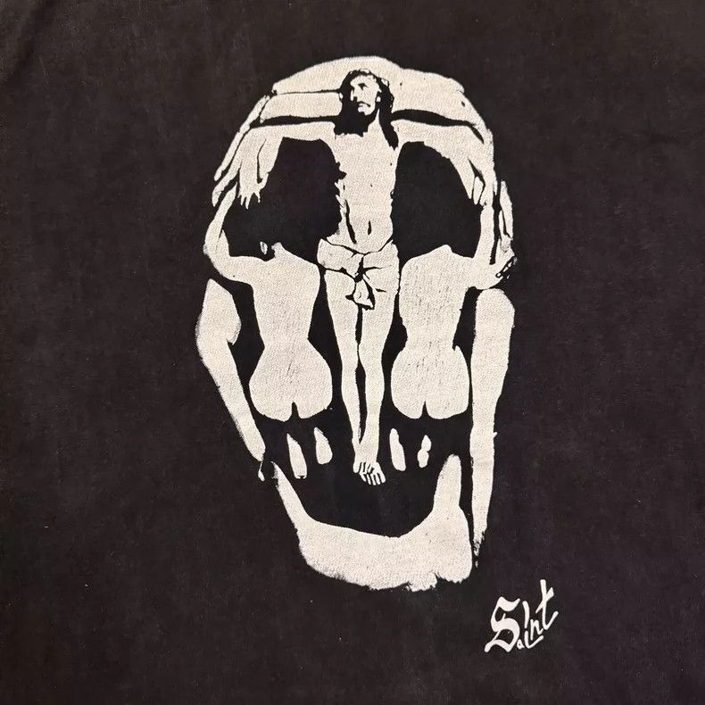 Saint Michael Saint Michael Black letters skull short sleeves Size US L / EU 52-54 / 3 - 3 Thumbnail