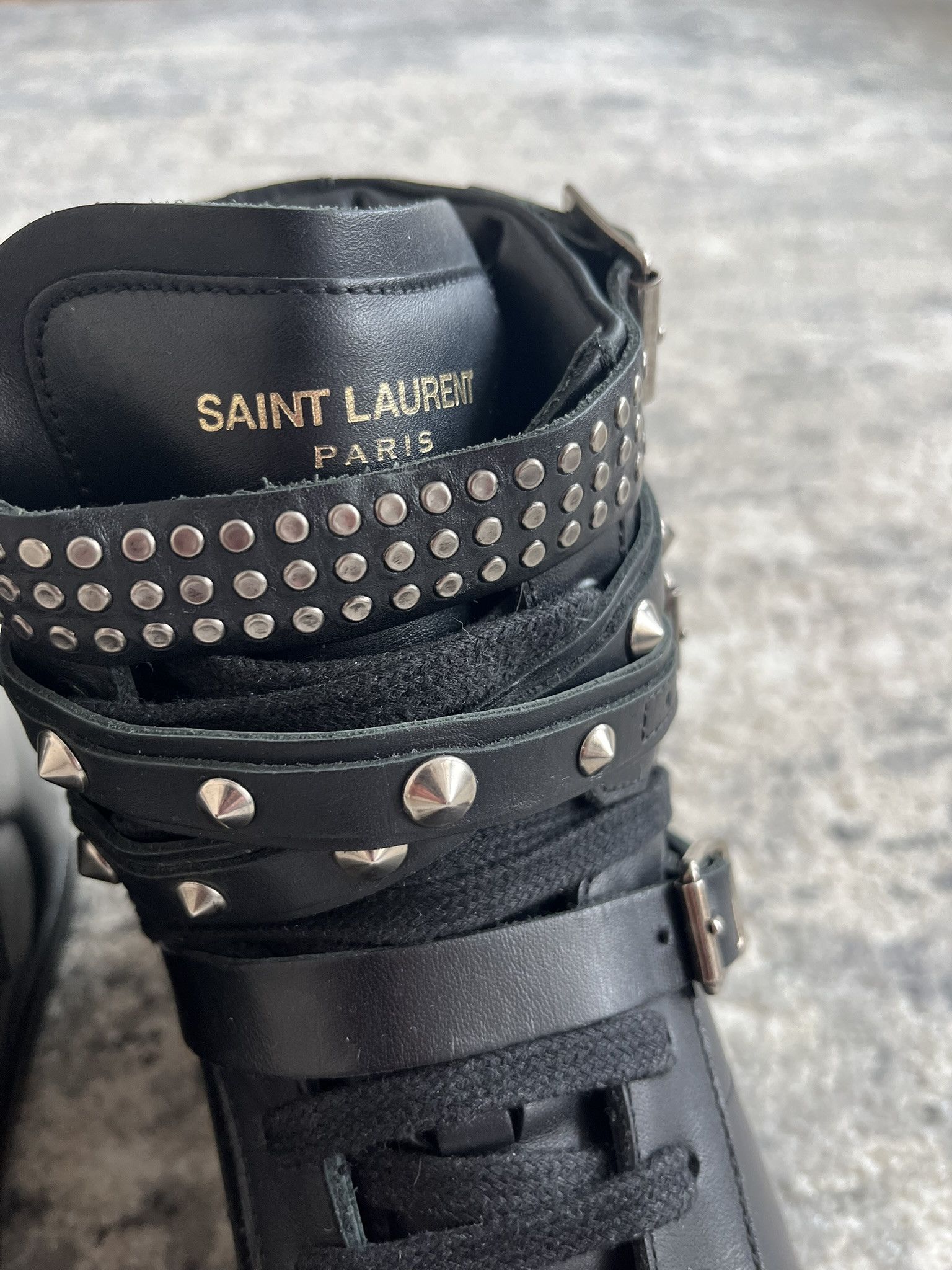 Hedi Slimane × Saint Laurent Paris saint laurent sl/16h studded high tops by hedi slimane Size US 9 / EU 42 - 11 Thumbnail