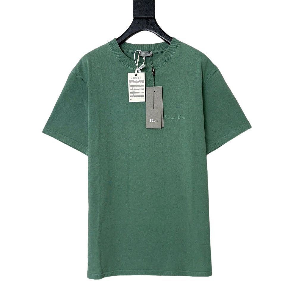 Dior × Kris Van Assche Dior Homme Let's Rock S/S 09 green T-shirt