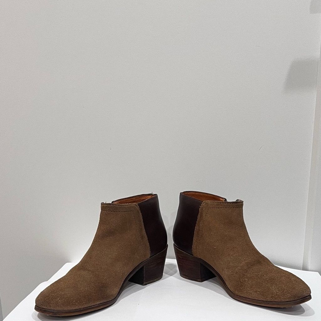 Madewell Madewell Brown and Dark Brown Ankle Boots Size US 5.5 / IT 35.5 - 1 Thumbnail