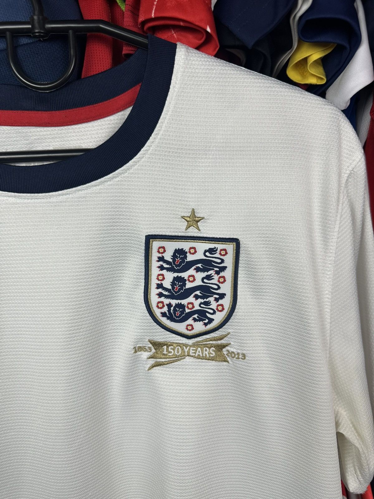 Nike NIKE ENGLAND 2013 2014 HOME FOOTBALL SHIRT SOCCER JERSEY Size US L / EU 52-54 / 3 - 4 Thumbnail