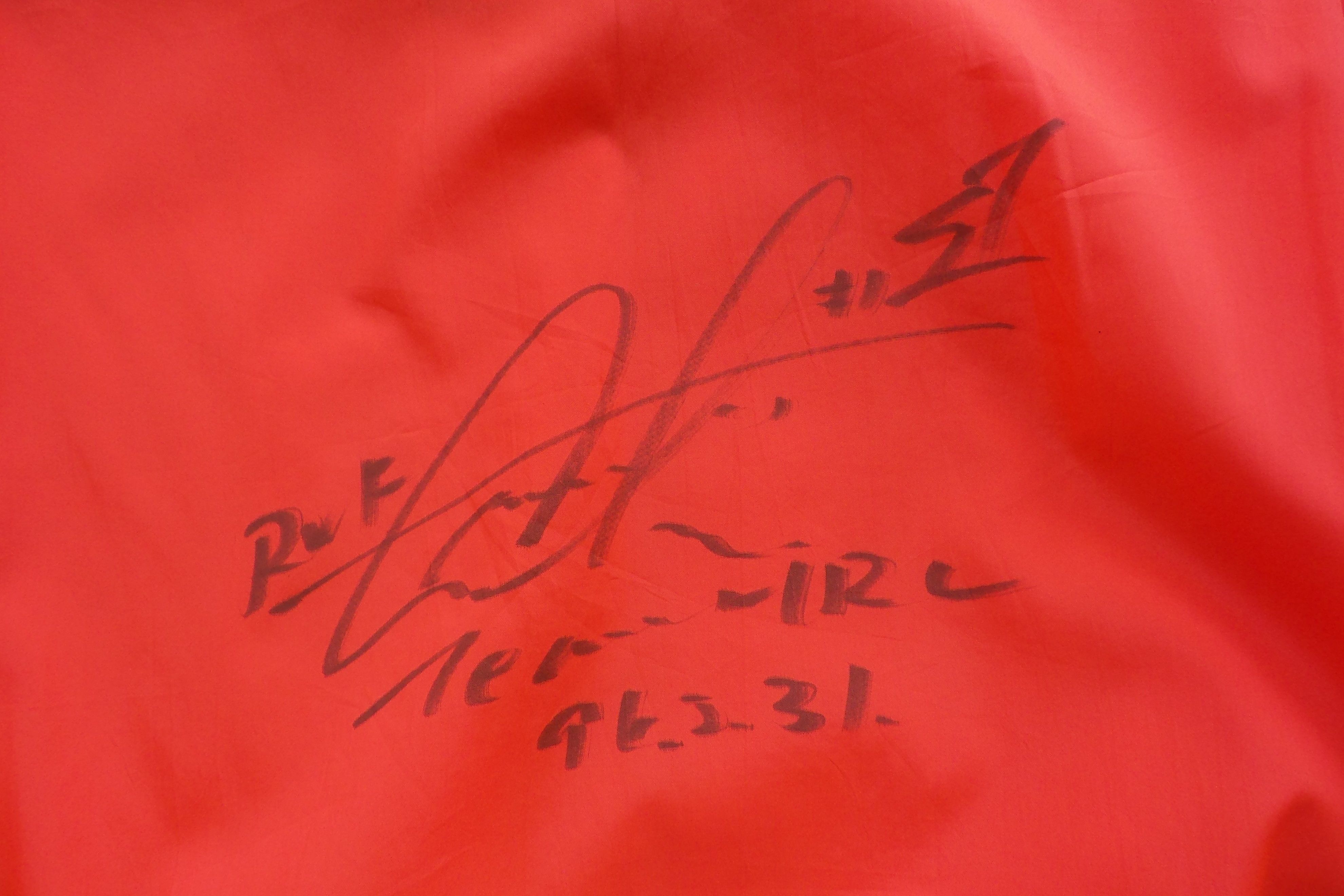 Japanese Brand Kushitani Hamamatsu Motorcycle Team Signed Jackets Size US L / EU 52-54 / 3 - 13 Thumbnail