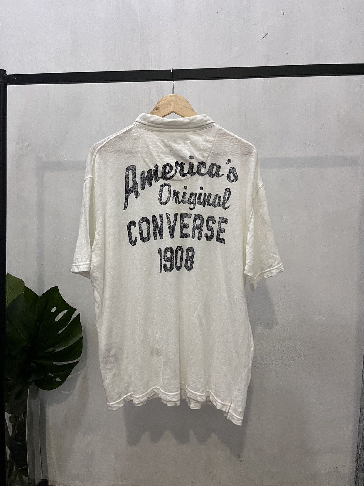 Converse × Vintage Vtg Converse Spell Out Polos Size US XL / EU 56 / 4 - 4 Thumbnail