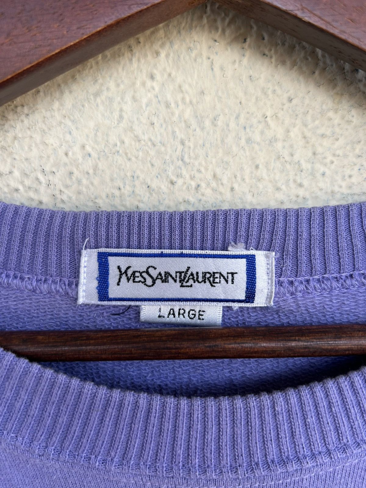 Vintage × Yves Saint Laurent YSL Embroidered Cross Flag Sweatshirt Size US L / EU 52-54 / 3 - 9 Thumbnail