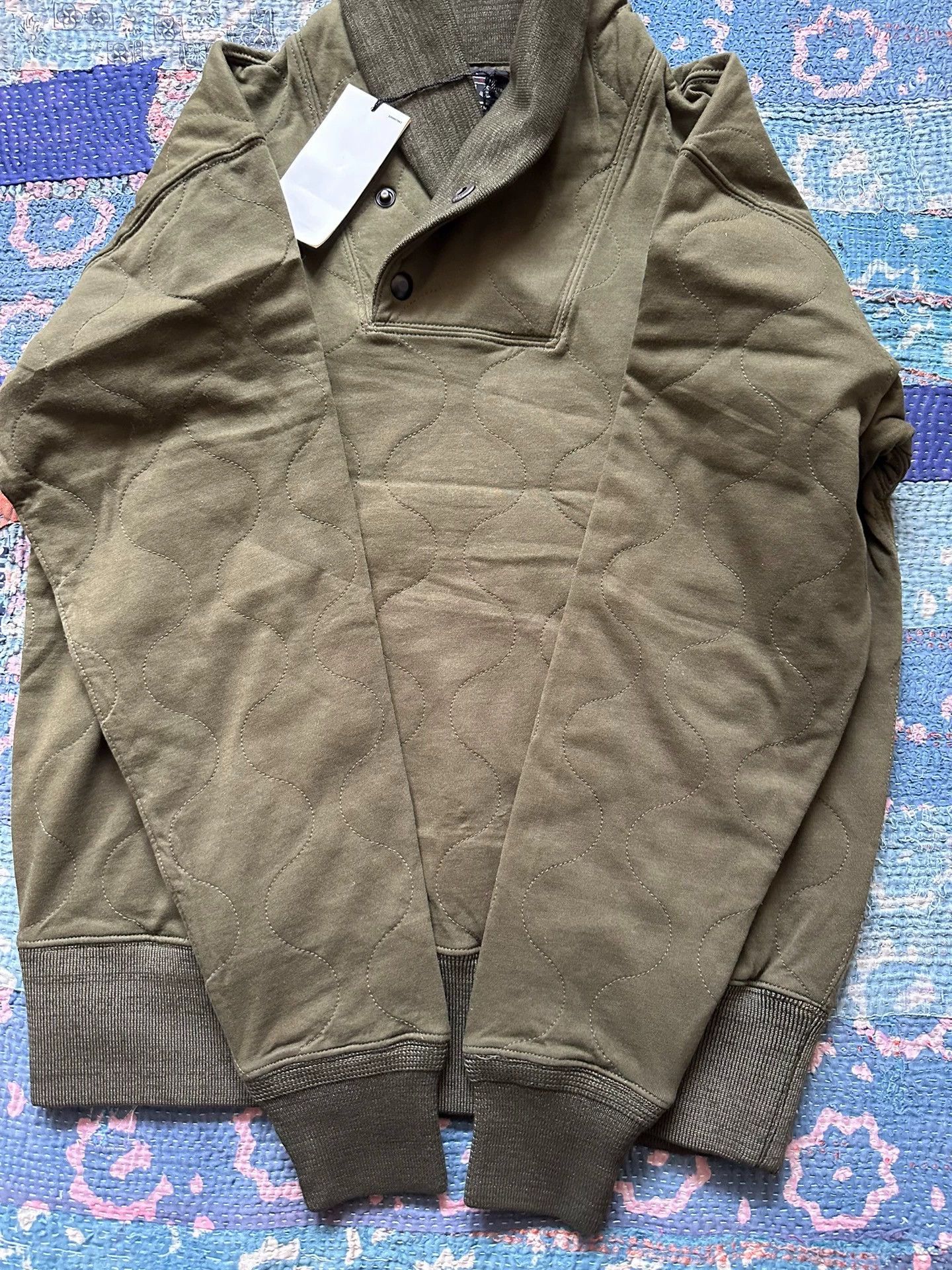 RRL Ralph Lauren RRL Grandad Collar Knit Sweatshirt New with Tags S Size US S / EU 44-46 / 1 - 3 Thumbnail