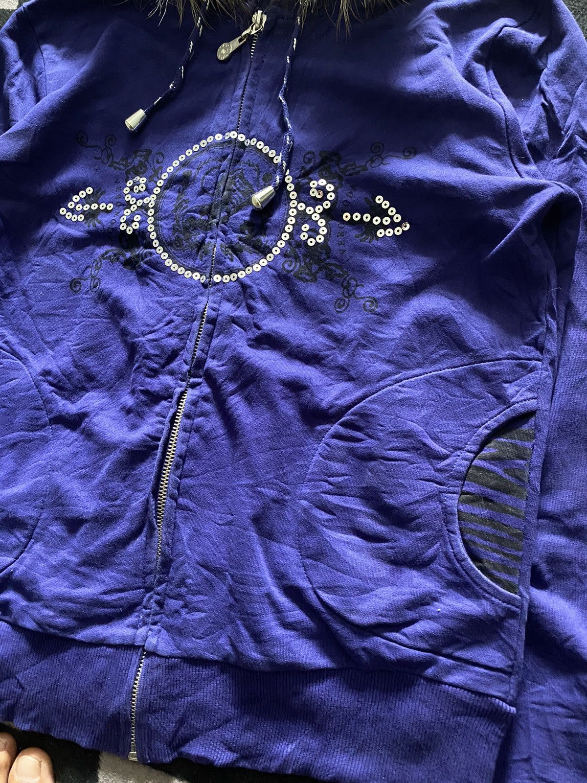 If Six Was Nine × Japanese Brand × Le Grande Bleu (L.G.B.) Vero moda ifsixwasnine style faux fur hoodie Size US M / EU 48-50 / 2 - 4 Thumbnail