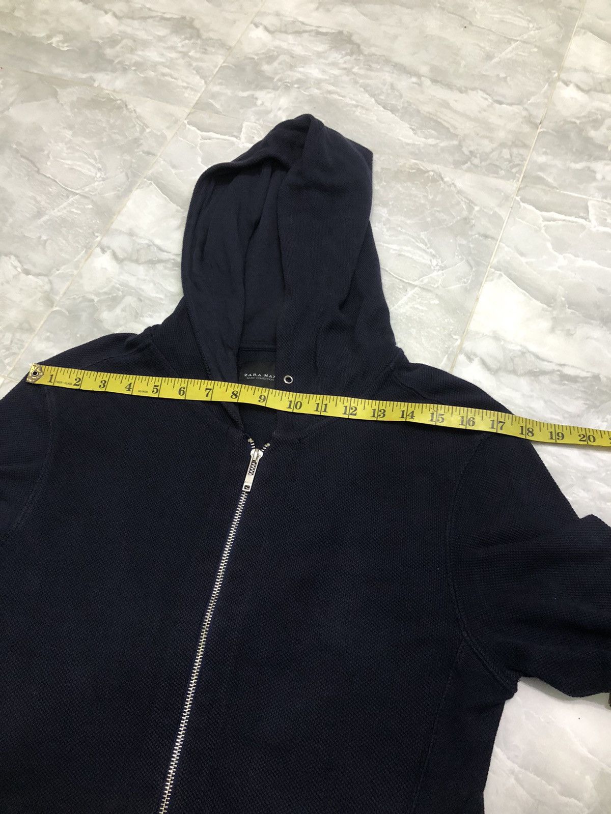 Zara Zara Man Basic Navy Zip Hoodie Basic Collection Size US M / EU 48-50 / 2 - 16 Thumbnail