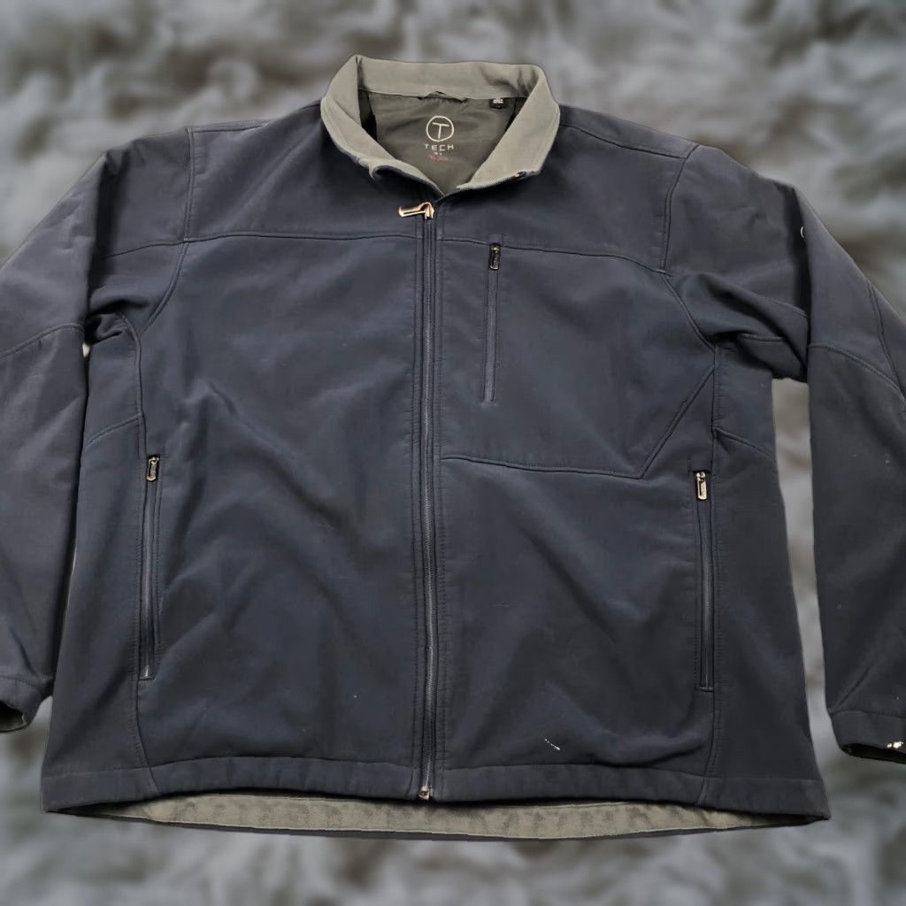 Tumi TUMI Tech Men’s Jacket XL Navy Gray Full Zip Insulated Waterproof Pockets Size US XL / EU 56 / 4 - 1 Thumbnail