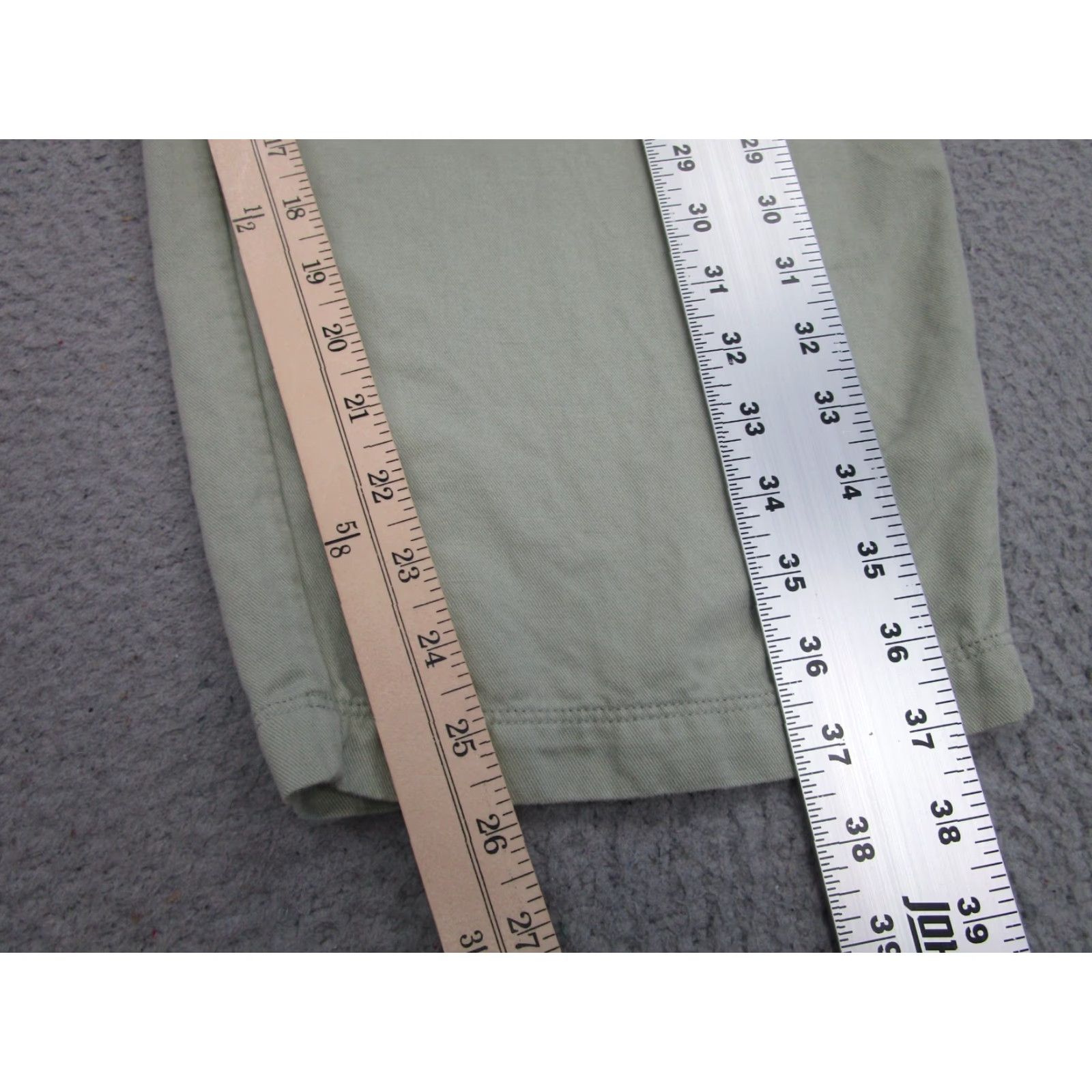 Cos COS Pants Womens L Green Linen Blend Wide-Leg Beach Resort Bohemian Comfort Pockets High-Rise 27in Inseam Vintage? No (but not vintage). Size 36" / US 14 / IT 50 - 4 Thumbnail