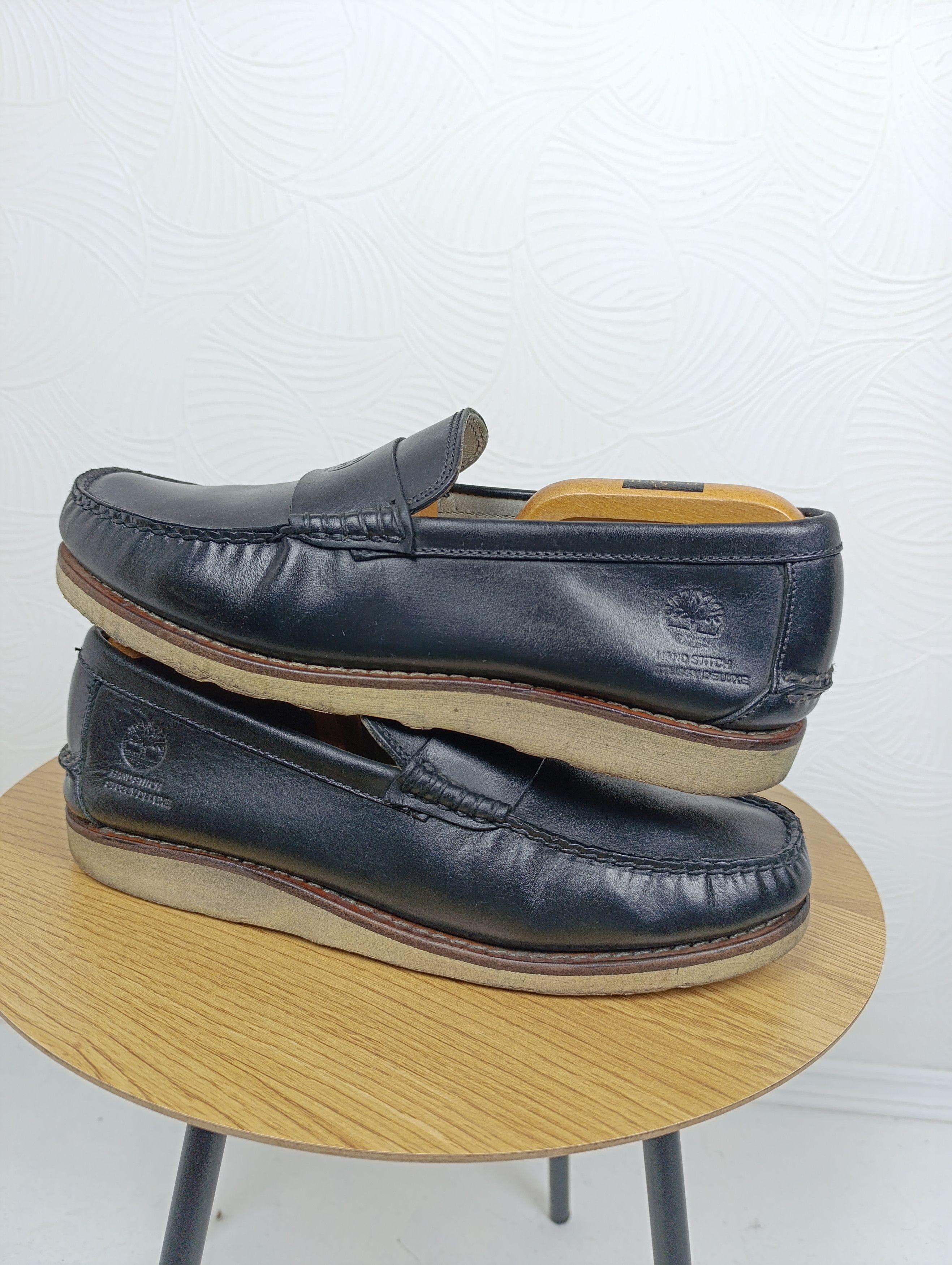 Stussy × Timberland TIMBERLAND×STUSSY DELUXE LEATHER LOAFER BLACK Size US 10 / EU 43 - 4 Thumbnail