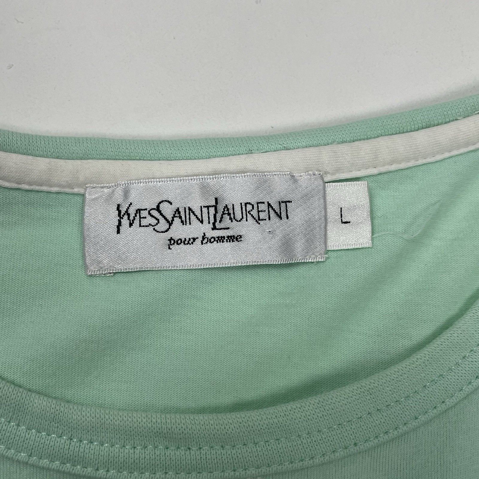 Yves Saint Laurent Yves Saint Laurent Vintage T-Shirt YSL Size Large L Size US L / EU 52-54 / 3 - 3 Thumbnail