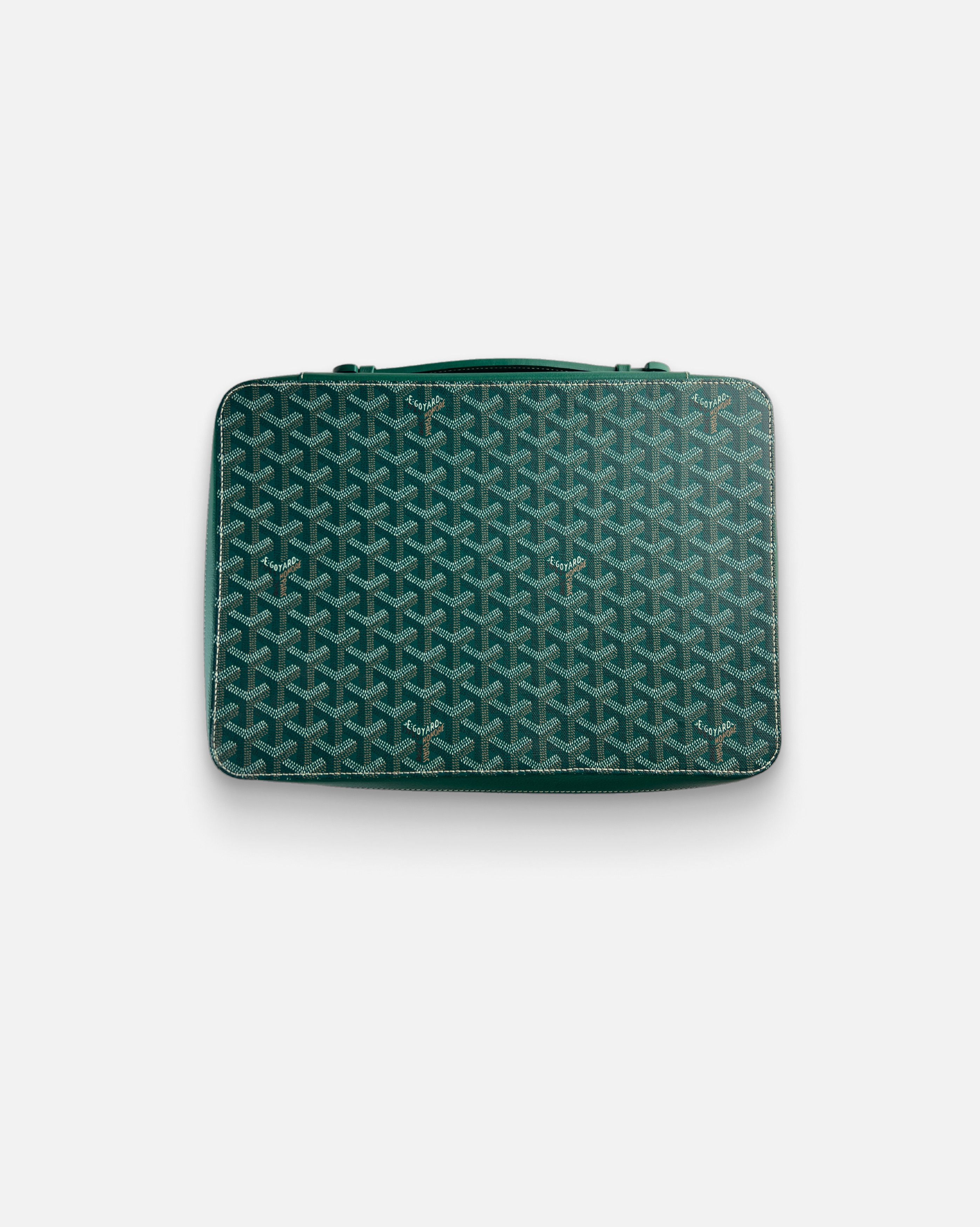 Goyard Green Compagnon Universel A4 Computer Bag