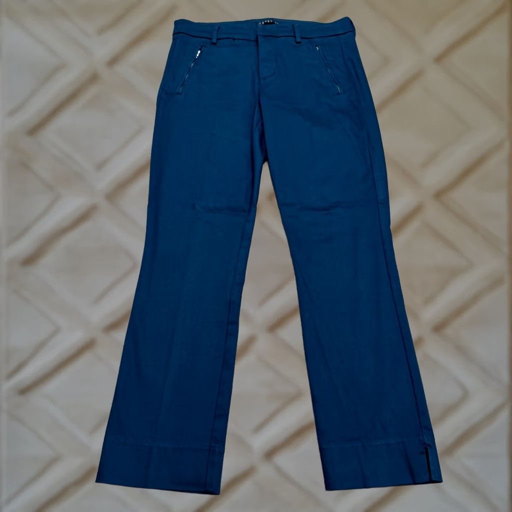 Altea Level 99 Nocturnal Flared Stretch Pants Womens 27 Teal Blue Zip Pockets Mid Rise Size 27" / US 4 / IT 40 - 1 Thumbnail