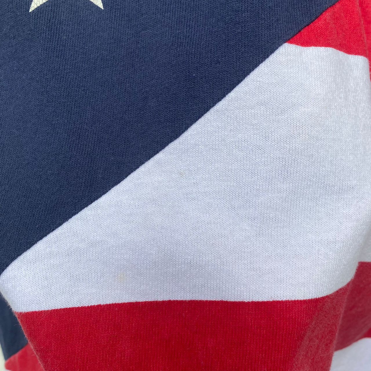 Vintage VINTAGE POLO SHIRT AMERICAN FLAG LARGE PULLOVER Size US L / EU 52-54 / 3 - 8 Thumbnail
