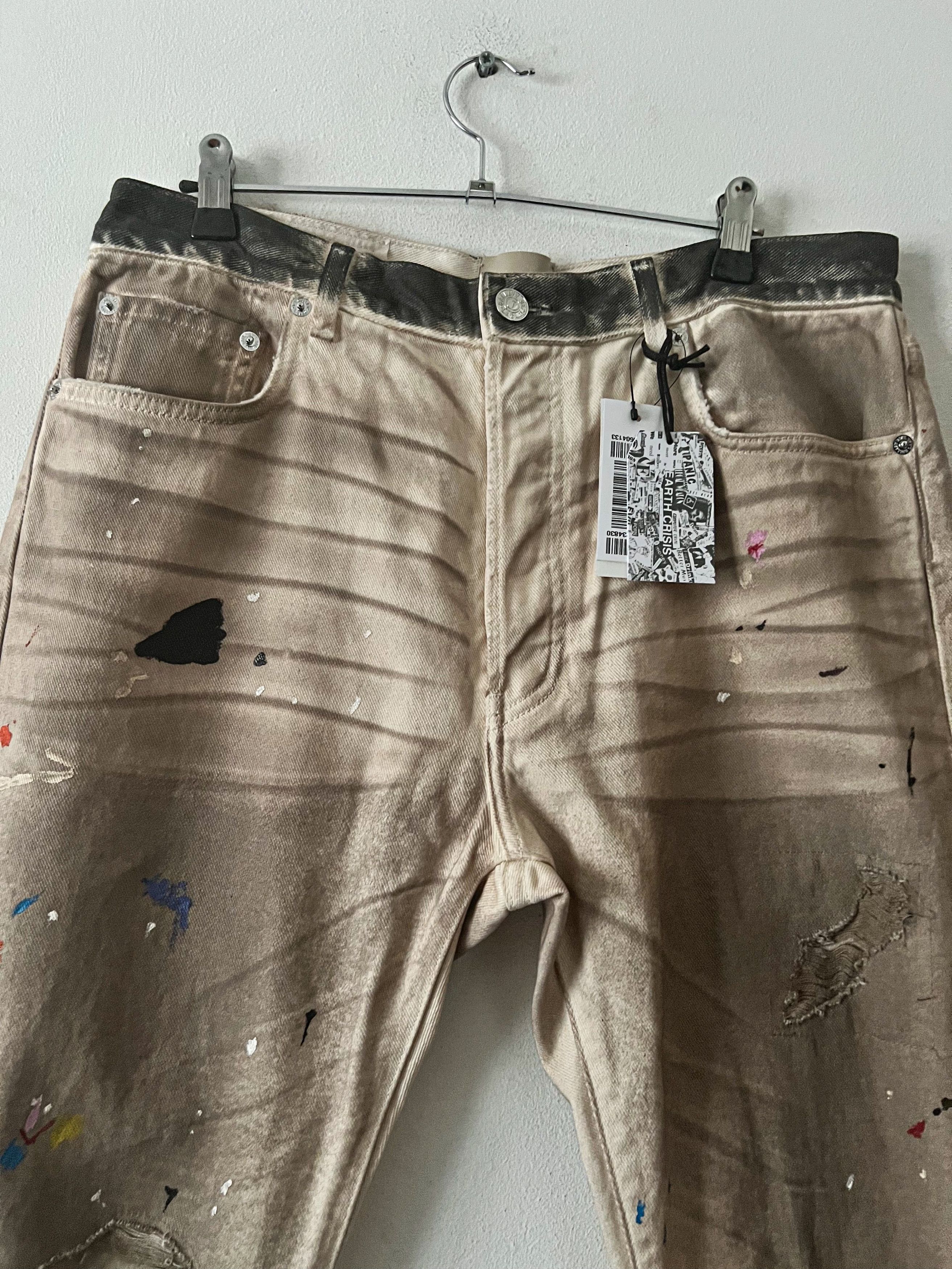Gallery Dept. Hollywood BLV 5001 Paint-Splattered Distressed Jeans Size US 32 / EU 48 - 7 Thumbnail