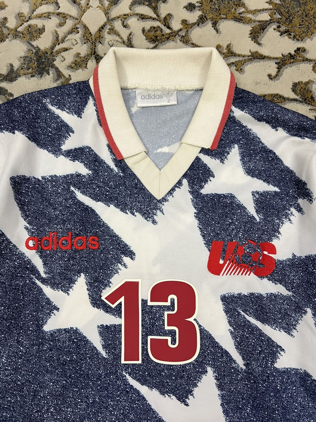 Adidas Vintage Adidas USA Soccer Jersey Jones #13 Long Sleeve Size US M / EU 48-50 / 2 - 3 Thumbnail